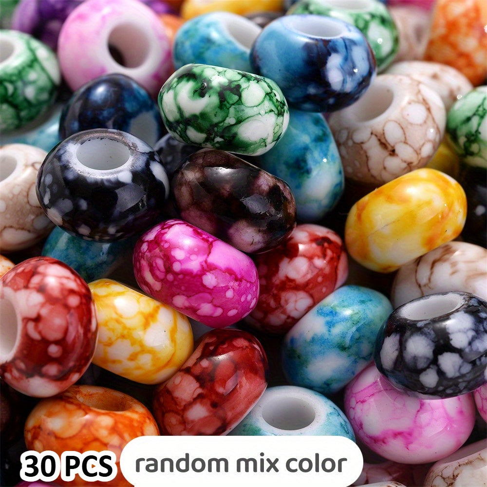 12x18mm Macaron Flocking Bear Vertical Hole Acrylic Spacer Beads