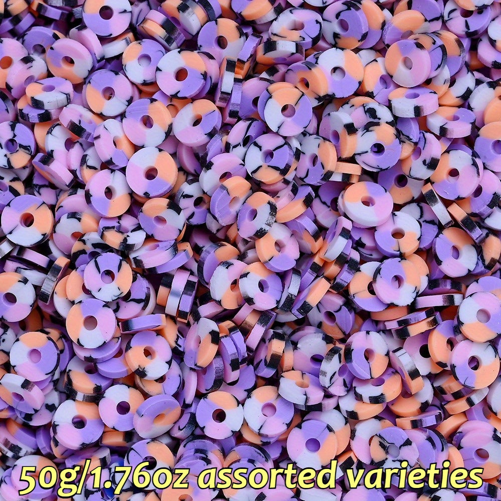 6mm Halloween Soft Clay Slice Beads
