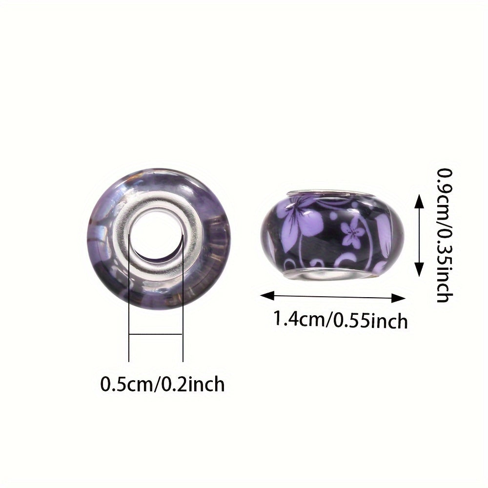 Gradient Watercolor Halo Acrylic Round Beads