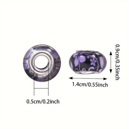 Gradient Watercolor Halo Acrylic Round Beads