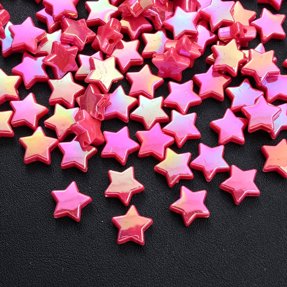 Assorted Double Color Arbutus Acrylic Imitation Pearl Beads