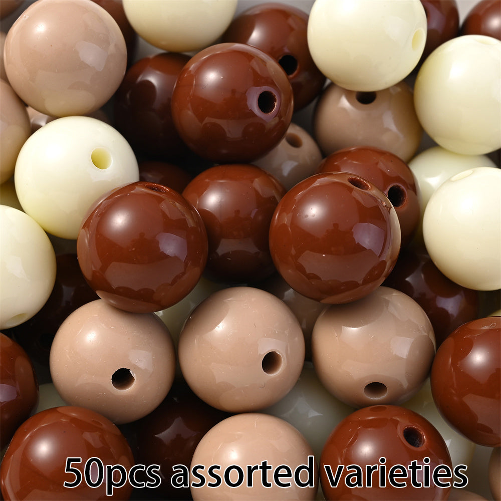Colorful Acrylic Round Spacer Beads