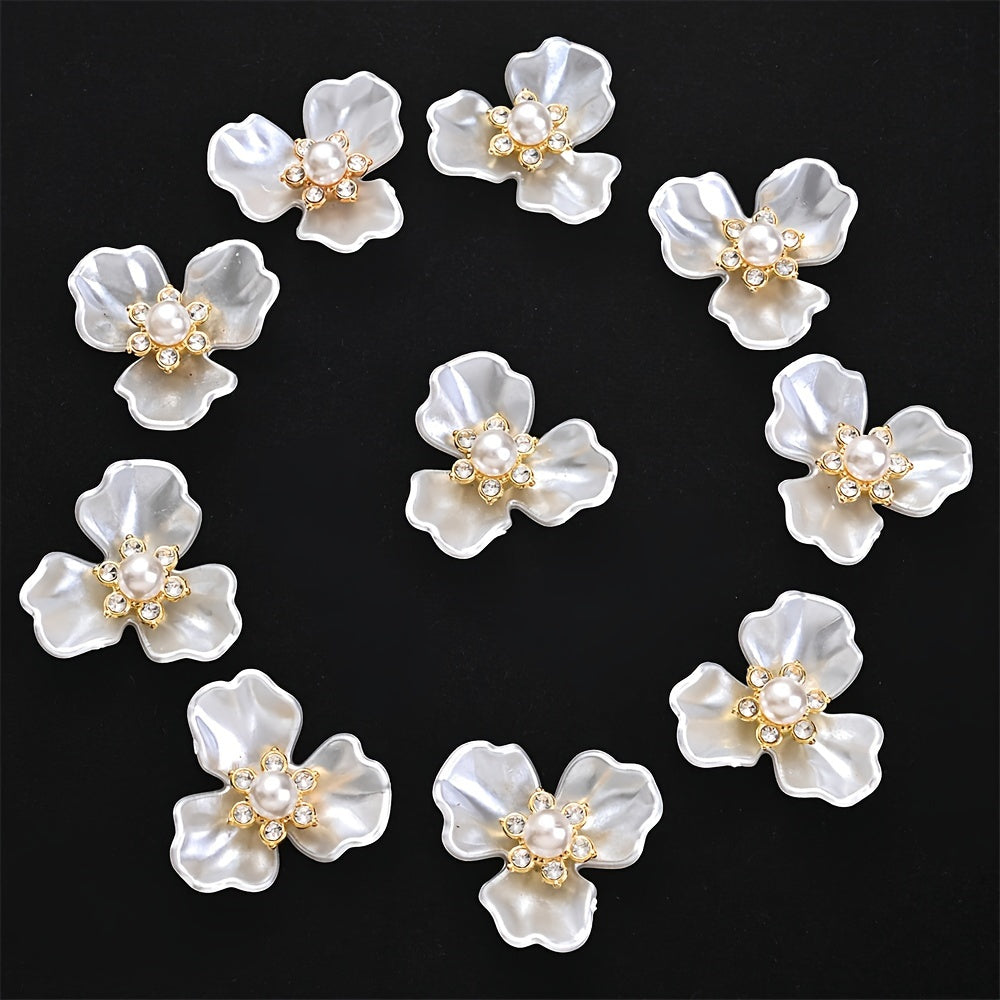 30g Mix Varieties Flower Leaf Colorful AB Acrylic Beads