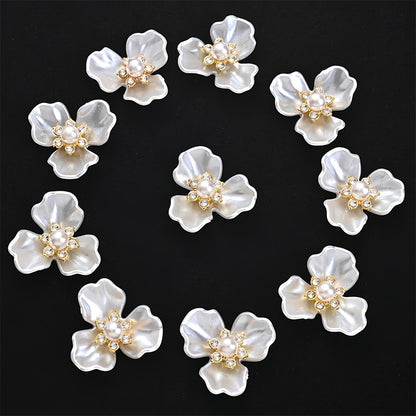 30g Mix Varieties Flower Leaf Colorful AB Acrylic Beads