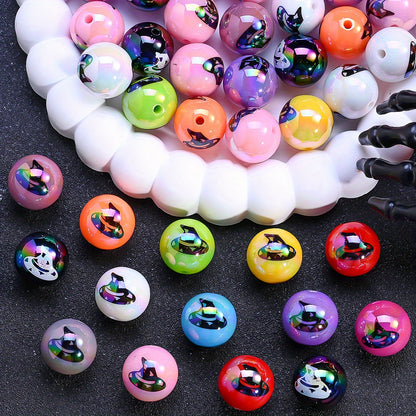 16mm Halloween AB Color Acrylic Beads