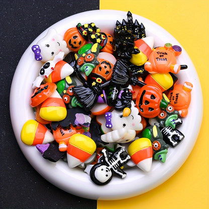 Halloween Resin Decorative Beads Set