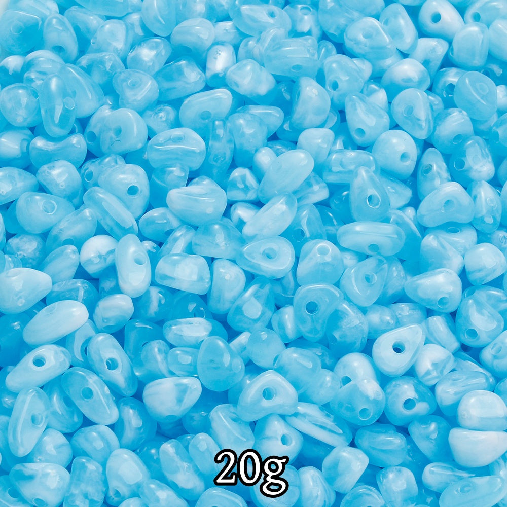 20g 4-9mm Two Tone Irregular Gradient Beads