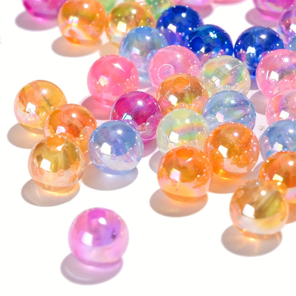 Colorful AB Acrylic Round Spacer Beads