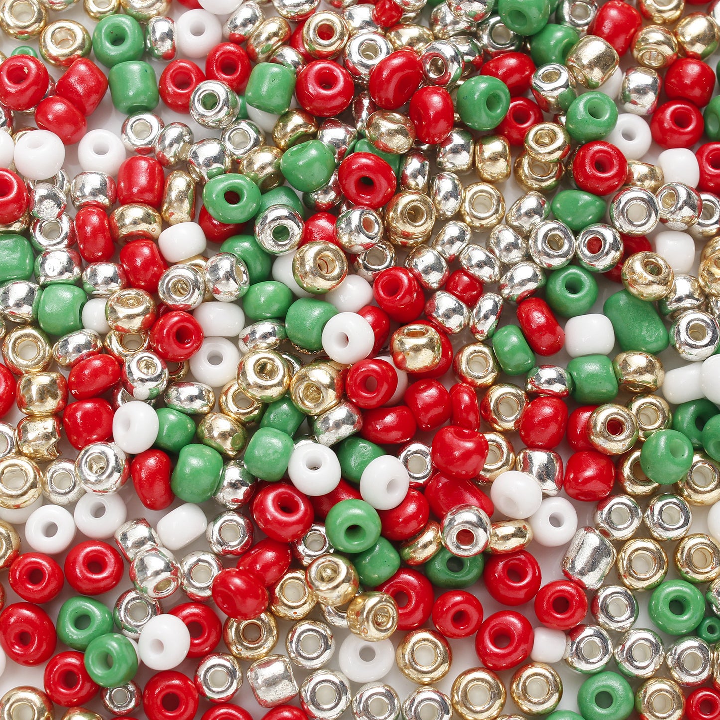 Christmas Rice Glass Beads