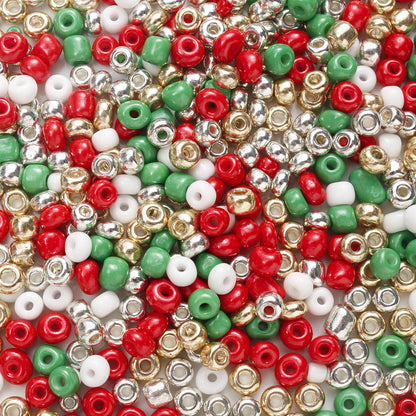 Christmas Rice Glass Beads