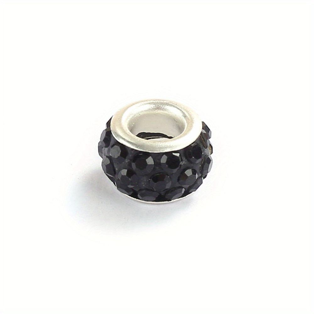 Black Acrylic Letter Alphabet Beads