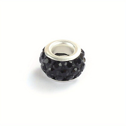 Black Acrylic Letter Alphabet Beads