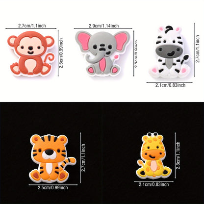 Animal Series Silicone Focal Beads Set