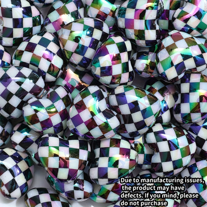 Shining Faceted Flat Wheel Acrylic Beads