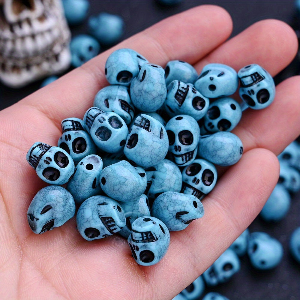 11x13mm Halloween Skull Acrylic Beads