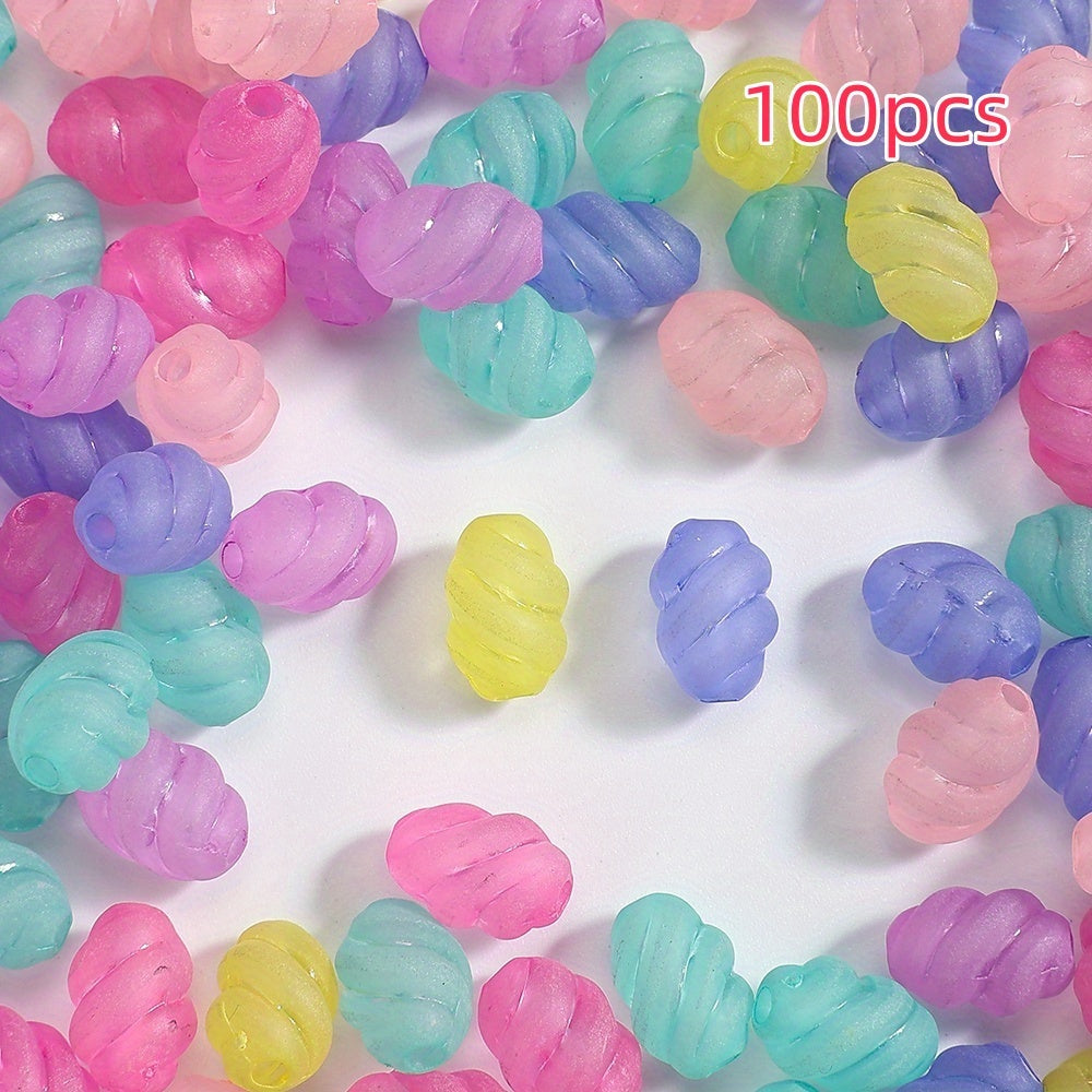 Mixed Color Oval Acrylic Beads