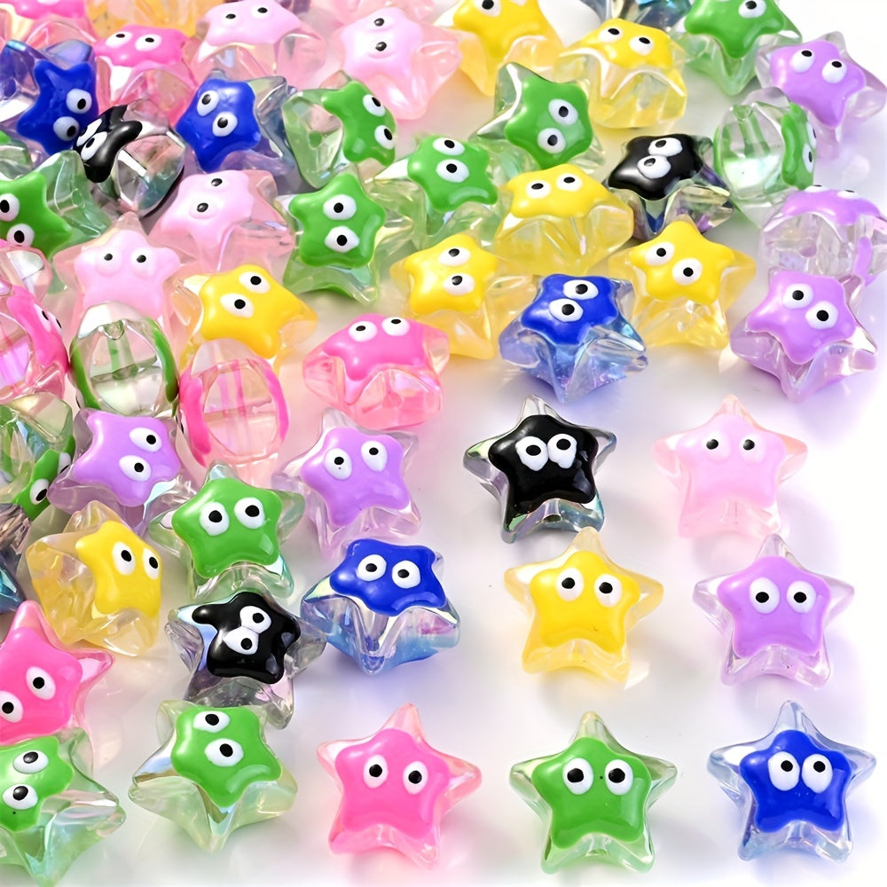 5pcs Luminous Star Acrylic Beads