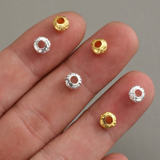 50pcs/set 3x6mm Vintage Spacer Beads
