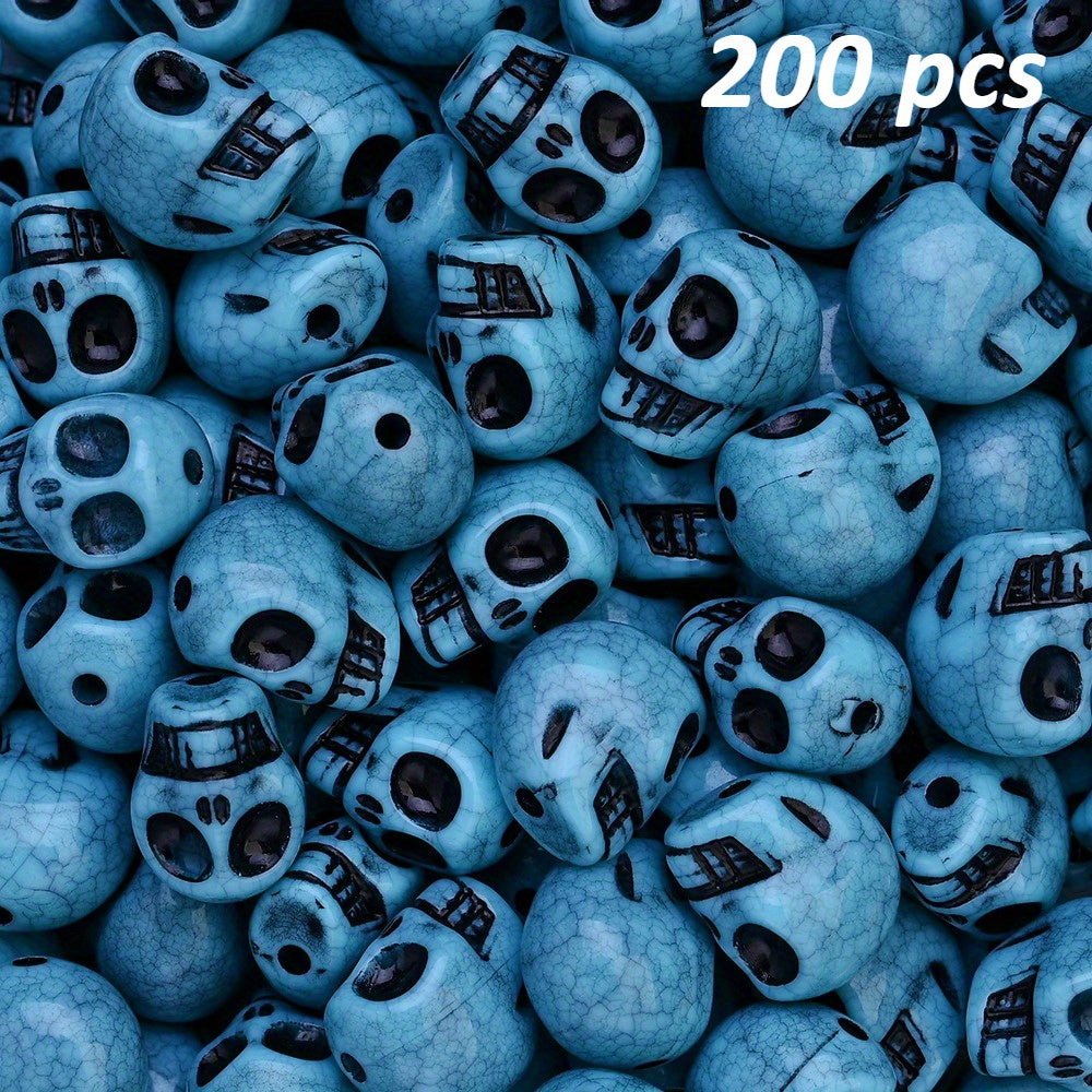 11x13mm Halloween Skull Acrylic Beads