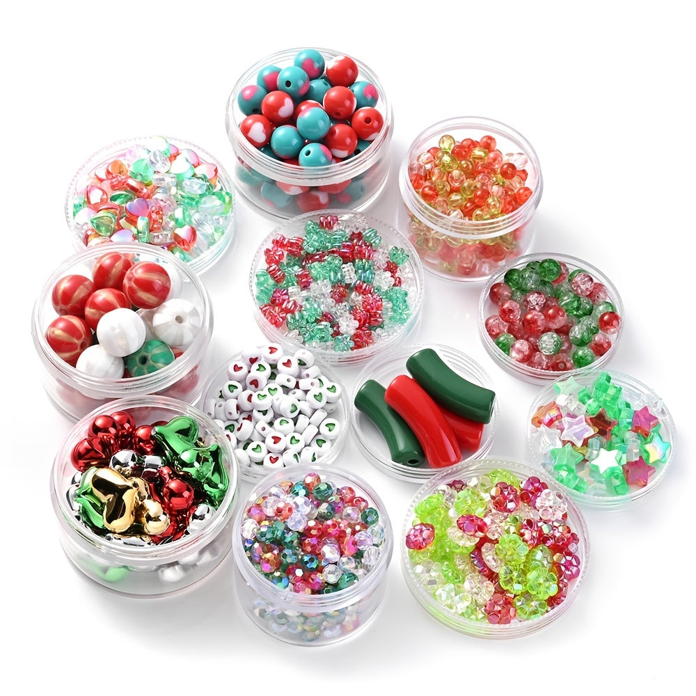 15-500pcs Christmas Acrylic Beads