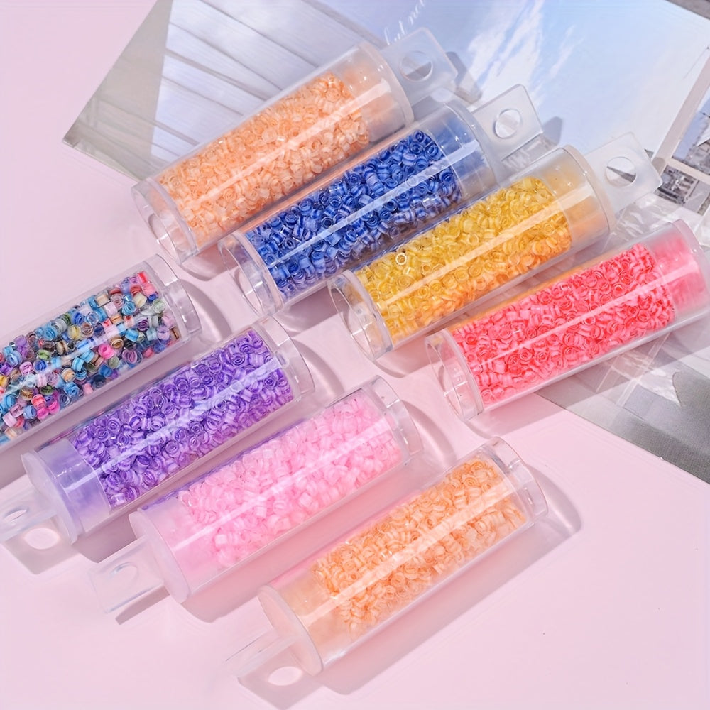 2.5mm Transparent Glass Rice Beads