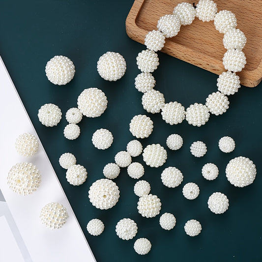 20/30/50pcs Acrylic Round Bayberry Beads