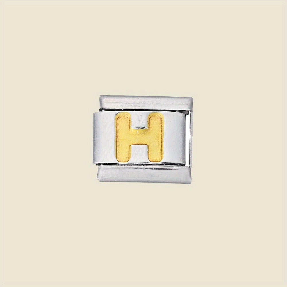 1pc 9x10mm A-Z Letter Link Module Bead