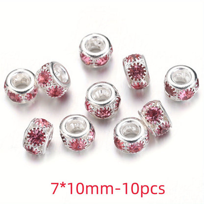 Mix Color Faceted Sparkly Acrylic Spacer Beads