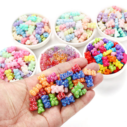 Assorted Bear Acrylic Jewelry Beads