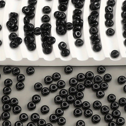 100pcs 3x6mm Glass Wheel Beads