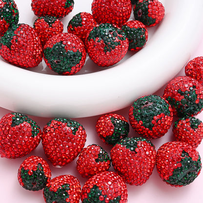 Strawberry Clay Decorative Beads
