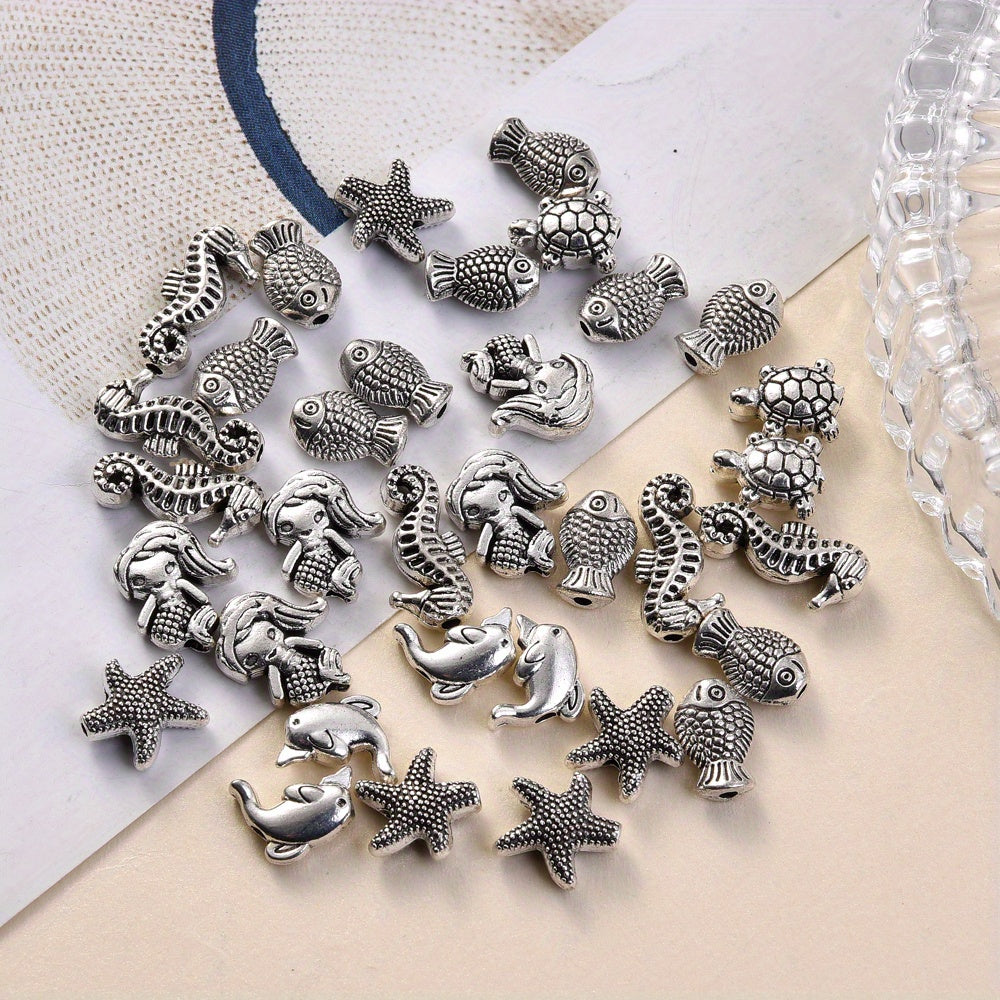 20pcs Vintage Metal Animal Spacer Beads