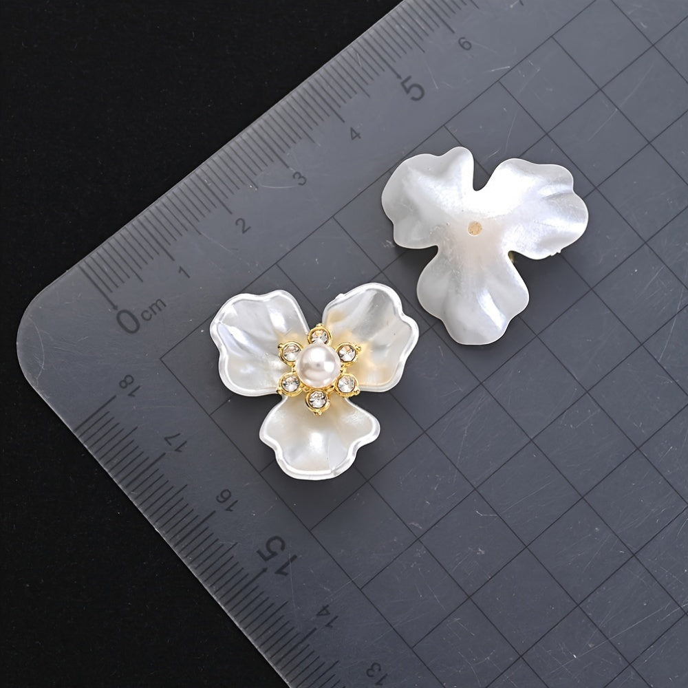 30g Mix Varieties Flower Leaf Colorful AB Acrylic Beads