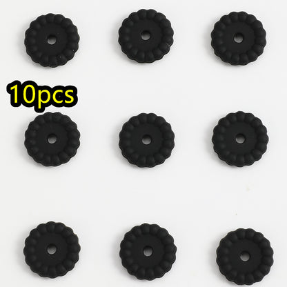 10pcs/set 12/15mm Round Silicone Beads
