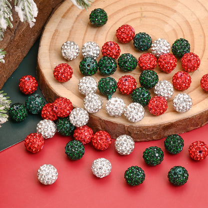 20pcs 10mm Christmas Halloween Resin Rhinestone Beads