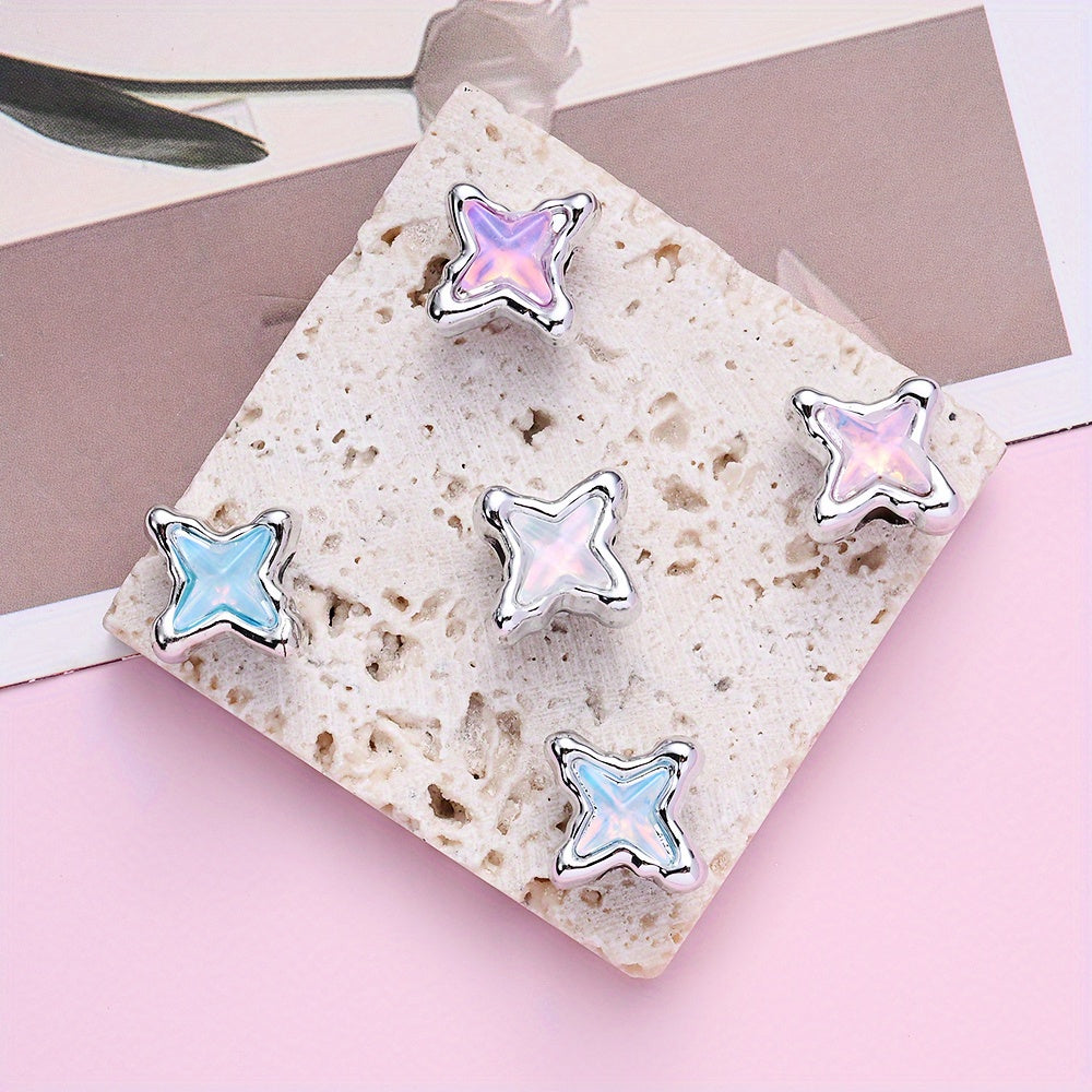 11.7x11.7mm Four-Pointed Star Beads