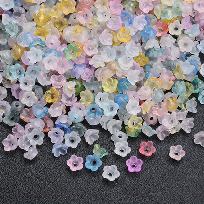12mm Ivory White Heart Acrylic Beads