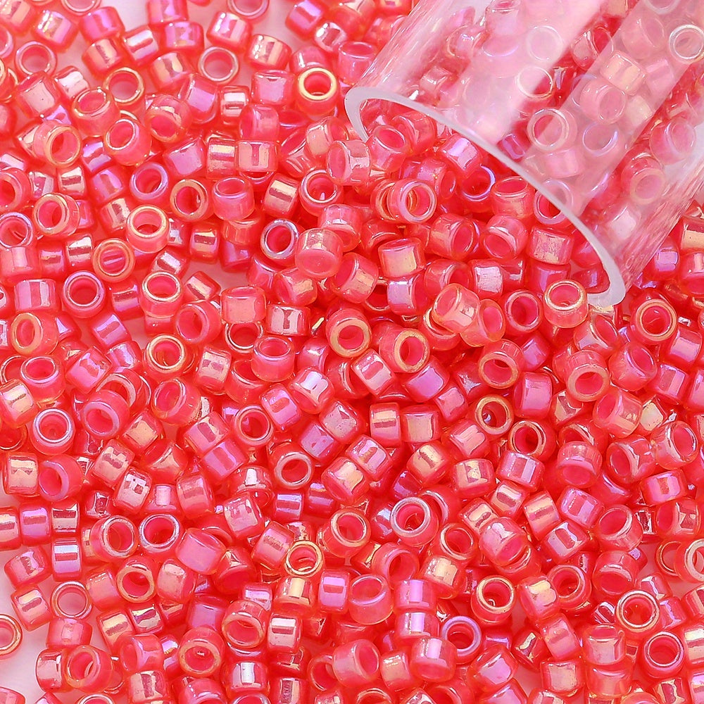 10g/bag 2.5mm Fantasy Dyed Core Triangle Glass Seed Beads