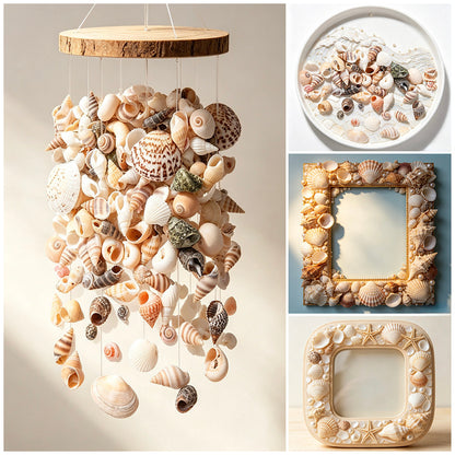 2 Bottles Mini Natural Shell Conch Beads Set