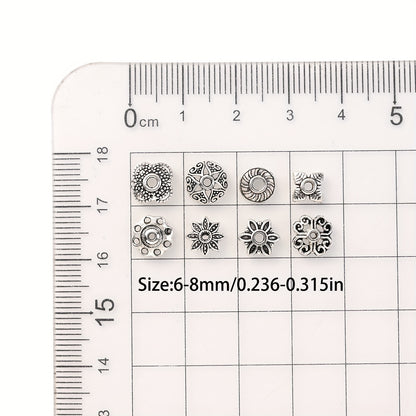 Mixed Flower Bead Caps
