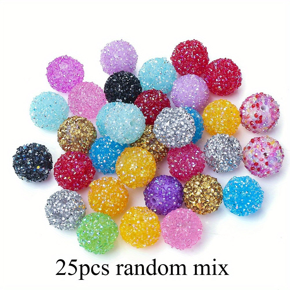 20mm Rhinestone Ball Spacer Beads