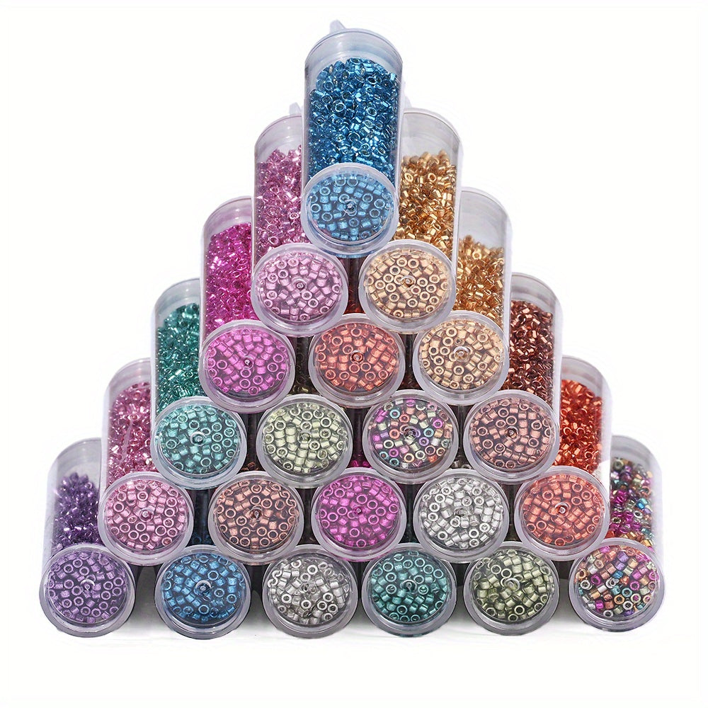 1280pcs/bottle 2mm Punk Style Glass Seed Beads