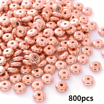 6mm Flat Round Plastic Spacer Beads