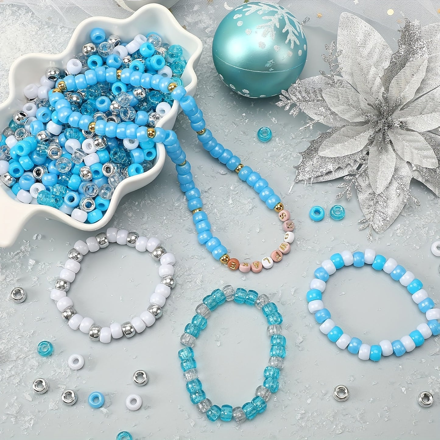 Colorful Transparent Faceted Artificial Crystal Beads