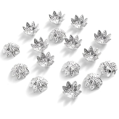 Hollow Flower End Bead Cap Torus Spacer Beads