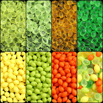 Frosted Macaron Acrylic Beads