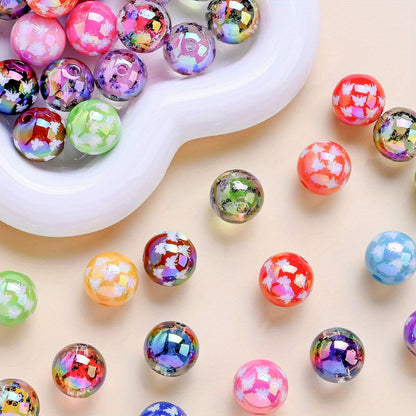 16mm Pearlescent Butterfly Acrylic Beads