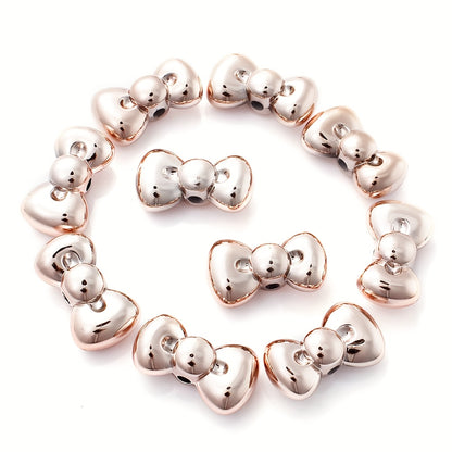 15x26mm Christmas Bowknot Spacer Beads