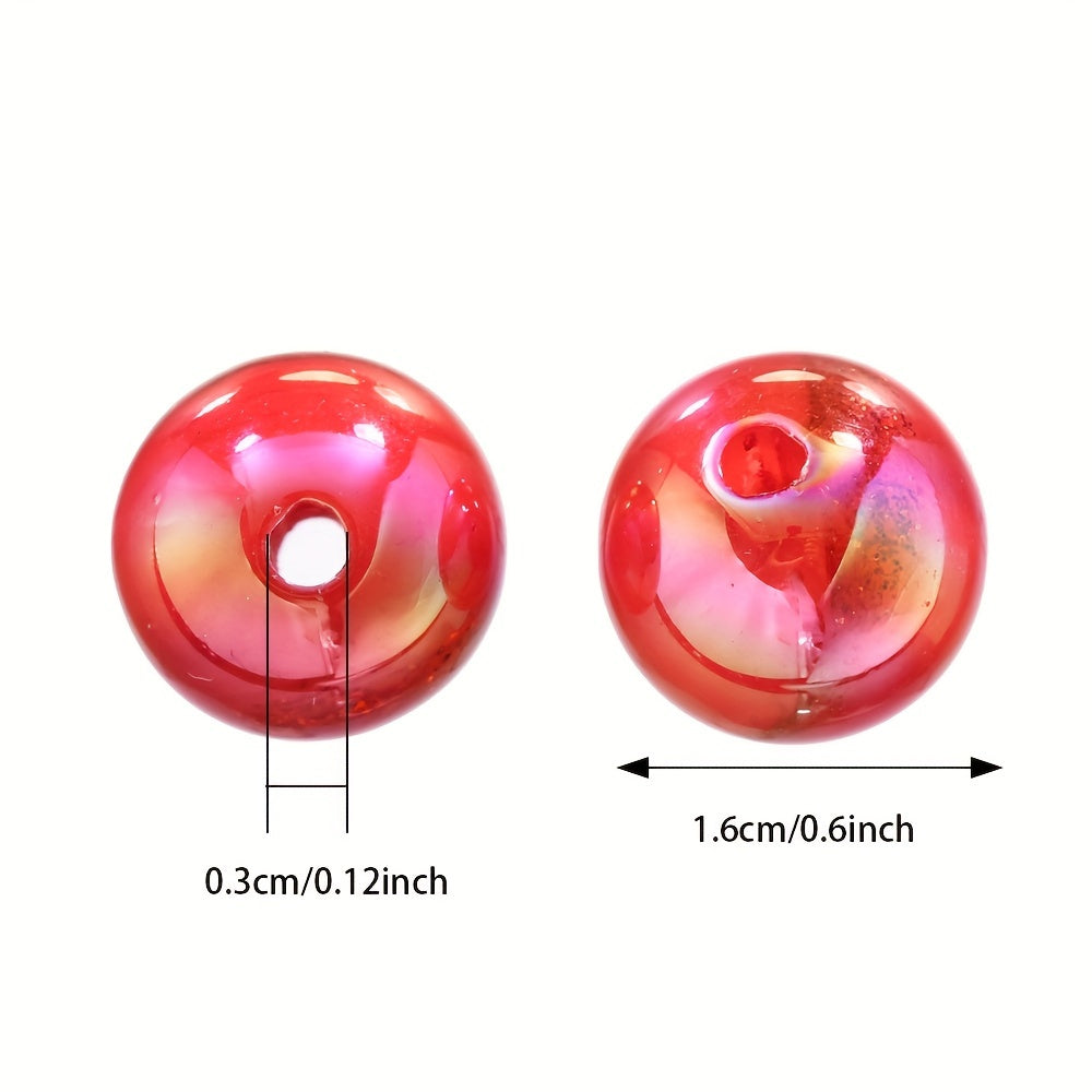 Large Hole Round CCB Spacer Beads