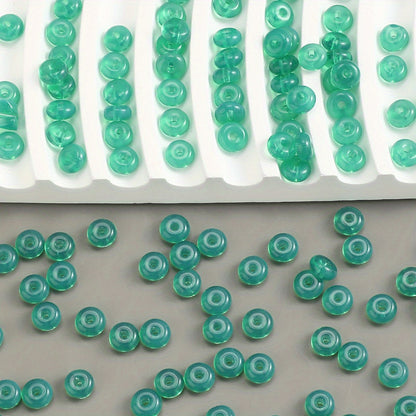 3×6mm Glass Abacus Spacer Beads